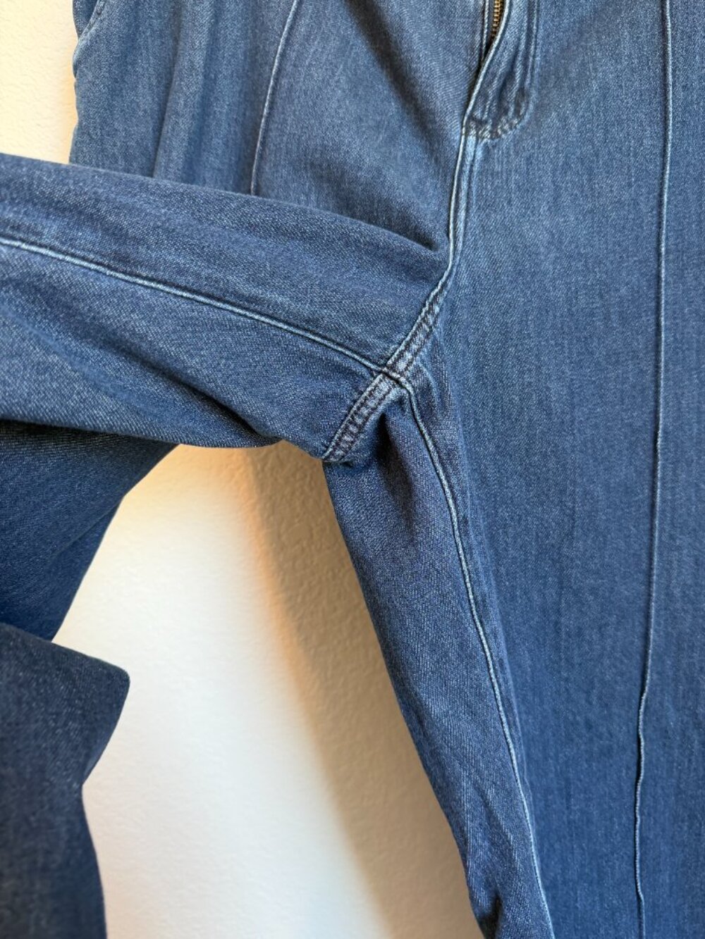 Lane Bryant Wide Leg Trouser Jean Size 20 100% Cotton Lightweight Denim - Picture 7 of 10